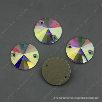 Ab Sew on Crystal Stones Round Shape (DZ-3041)